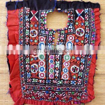 Bohemian Kutch embroidered Patch - Banjara Gypsy Fabric Neck Yoke Patch - Designer Kutchi Patches