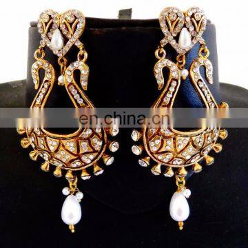 Wholesale Victorian Earrings -Imitation e Rhinestone earring -Victorian jewelry-Bollywood fashion Earring