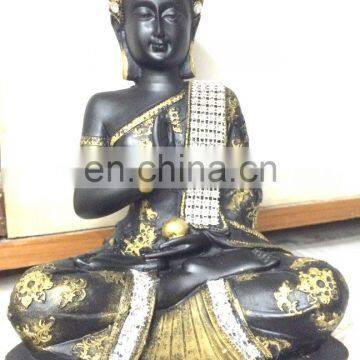 Idol of LORD BUDDHA - Gold & Silver Combi photo-2