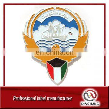 OEM Accepted High Technics Shoulder Decoration Use Custom Enamel Metal Souvenir UAE Badge With Pin