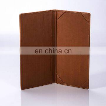 New Popular Resturant Wine Menu Quality Leather Flip Menu Holder photo-2