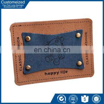 Wholesale Professional custom logo printed metal letters for leather