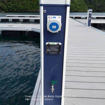 New Intelligent Yacht Wharf Water and Electric Pile photo-3