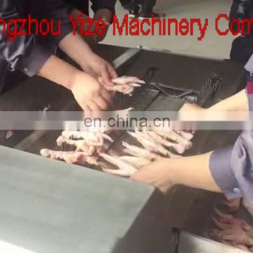 Automatic Duck Claw Cutting Machine Chicken Paw Cutter Chicken Feet Cutting Machine