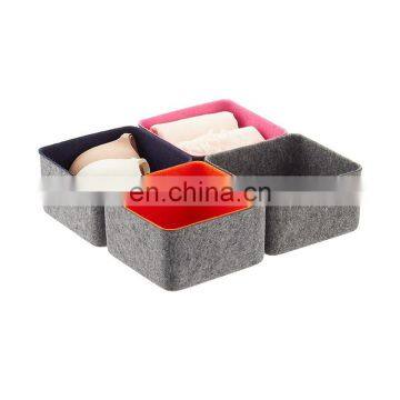 Felt toy storage organizer felt tin boxes