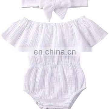 Girl Organic Cotton Playsuit Summer Baby Jumpsuit Romper photo-5