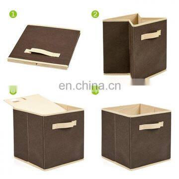 Useful Collapsible Toy Boxes Foldable Storage Bin Folding Nowoven Storager Box