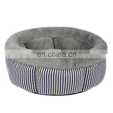 Hot sale high quality luxury round warm fleece dog bed