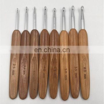 Knitting tool Single head Bamboo Aluminum crochet hook for crochet