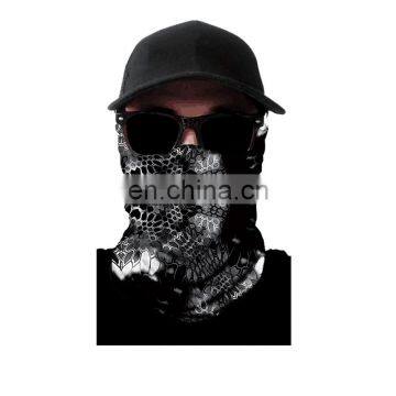 Wholesale Customized Seamless Multifunctional Headwear Outdoor Sports Soft Black Neck Gaiter Tube Bandana Face Mask photo-2