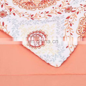 Comforter Set Winter Coral Medallion 7 Piece Comforter Set Reversible Comforter photo-5