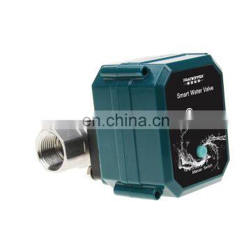 smart wifi ball valve CTF-001 10NM 5W 200MA DN15 DN32 SS304 UPVC 2.4G electric irrigation valves