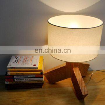 Zhongshan Wholesale Supplier Wooden Table Lamp Fabric Lamp Shade With E27 Buld Design Light photo-4