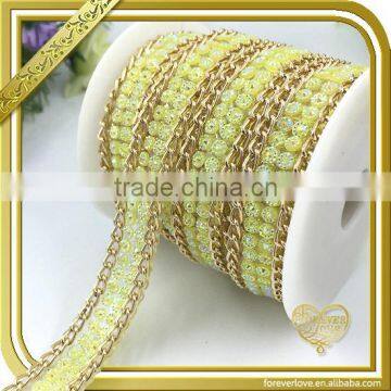 2016 New Arrival wholesale rhinestone trim for dress FHRS-057