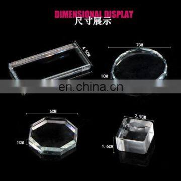 Nail Glass Palette Pallet New Eyelash Extension Glue Board Cosmetics Makeup Tool photo-5