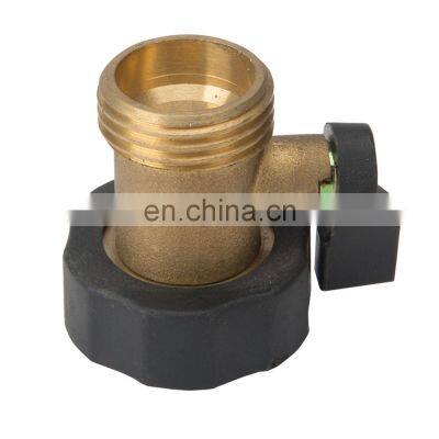 Garden brass one way water hose shut off valve