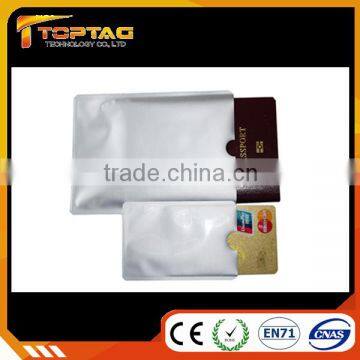 Hot Sell Credit Card Protector Passport Holder Rfid blocking Card Sleeve