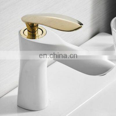 Matt white Watermark basin mixer single handle Australian standard brass basin faucet