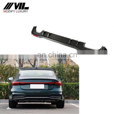 Modify Luxury RS7 Style A7 Sline Carbon Fiber Car Rear Diffuser Lip for Audi S7 Sline Sedan 2019-2020