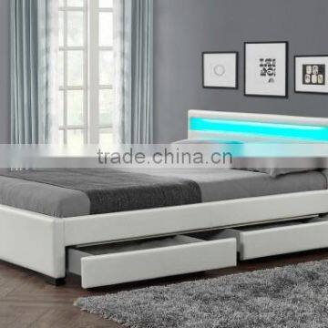 Modern Design Wood Double Bed Designs With Box photo-2