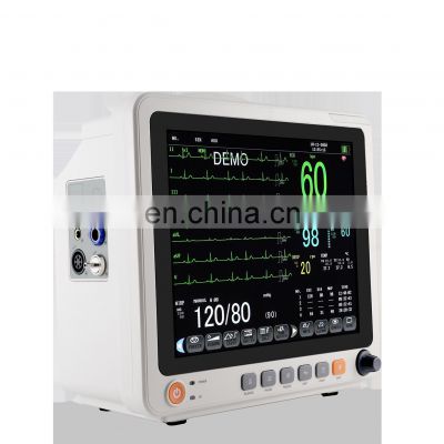 High Quality multi-parameter Neonates Children Adults MKR12B 12 inch Cardiac Monitor for hospital