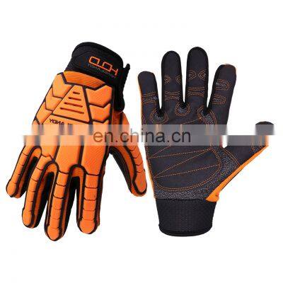 HANDLANDY Synthetic Leather Vibration-Resistant Oil and Gas mining impact resistant oilfield Mechanics   Gloves