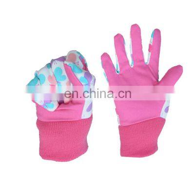 HANDLANDY Adorable kids gardening gloves children 100% cotton gloves Comfortable garden gloves