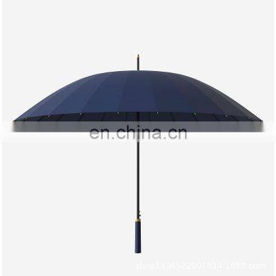 Luxury Automatic Sales Premium High Quality Logo Cheap Pink White Umbrella 24 Bones photo-2