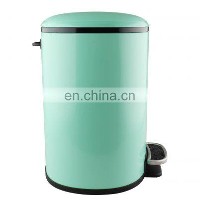 Новый стиль корзины для мусора. Специальный узор на крышке. Покрытие железной пудрой. Нержавеющая сталь. Корзина для мусора с устойчивой педалью photo-3
