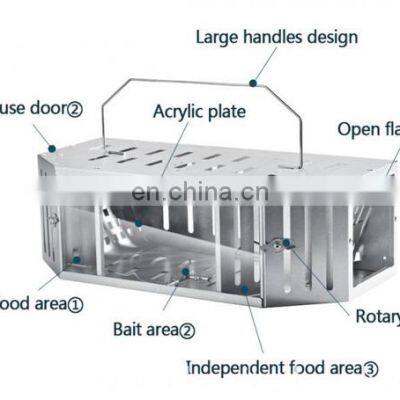 Home Reusable Rat Rodent Control Live Catch Mouse Trap Cage Practical Pest Control