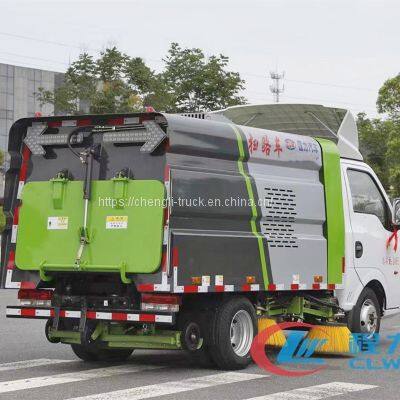 Dongfeng 4x2 Mini 6 Wheel Street Sweeper Truck 2500 Liters photo-2