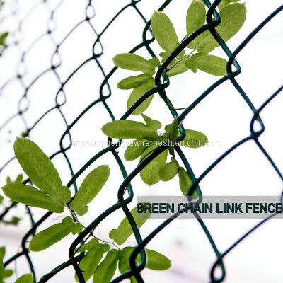 Chain Link Fence Chainlink Fence Chain-link Chainlinkfencing Security Fence Green Vinyl PVC Coated Commercial Fecne Industrial Fence Residential Fence photo-2