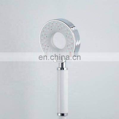 Hot Selling Powerful Spray Handheld Shower Head 3 Functions Handshower Self-cleaning System Hollow Out Rain Hand Shower Head