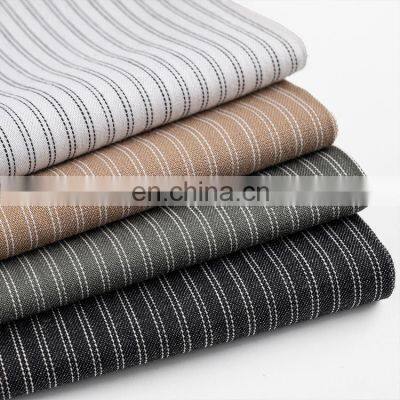 Custom made print breathable harmless 100% cotton yarn dyed stripes garment fabric