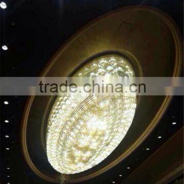 Ellipse Hanging Clear Crystal Glass Lighting Ceiling Decoration