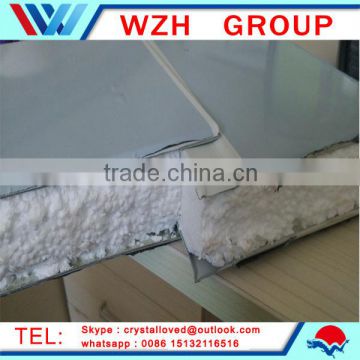 corrugated steel rockwool sandwich panel for roof top from china supplier