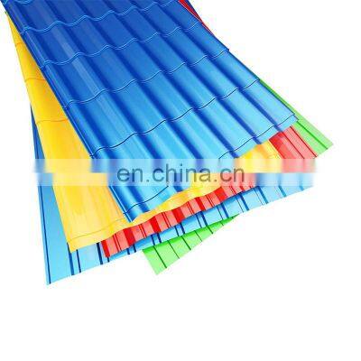 ASTM JIS DX51D Z275 z60 green red blue white zinc ppgi color coated corrugated galvanized roofing steel metal sheet price