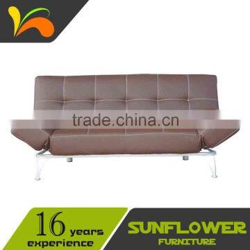 Modern Designs PU Sofa Cum Bed with Metal Bottom