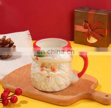 Hot Selling 400ml 500ml Creative 3D Animal Modeling Coffee Cup Milk Cup Christmas Mugs Santa Mugs for Festival Gift photo-4