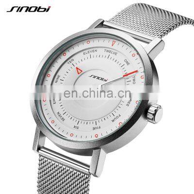 SINOBI Masculinity Hand Watch Father's Birthday Gift Watches S9809G Simplicity Boys Wrist Watch with Calendar Window