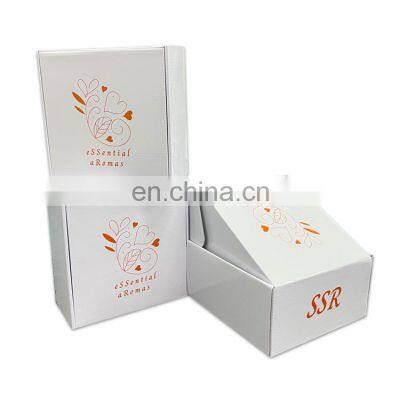 Custom Logo Carton White Mailing Delivery Box Cosmetic Makeup Shipping Box Corrugated Paper Packaging Box