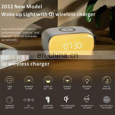 New Alarm Clock Speaker Bluetooth Simulate Sunrise And Sunset Wake Up Light photo-3