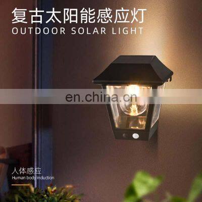 Waterproof Outdoor Sensor Garden Wall Plastic Led Solar Lamp photo-3