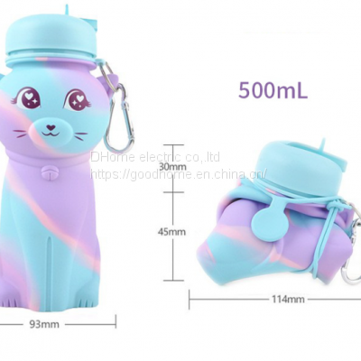 Portable Drop Proof and Leak Proof Silicone Water Bottle（Wechat:13510231336） photo-4