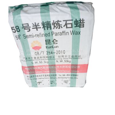 Kunlun brand fully and semi refined Paraffin Wax for Candle Making