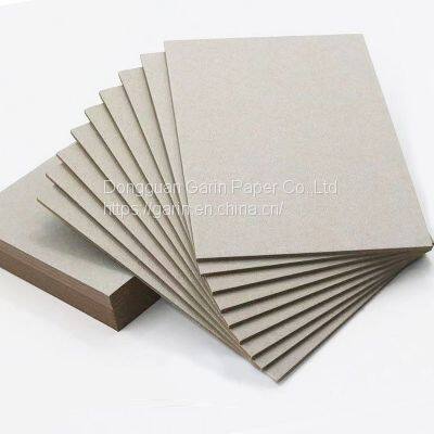 300gsm duplex gray board paper uncoated grey paperboard