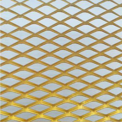 5mm thick aluminum plate net, diamond-shaped hole aluminum plate net, hotel decoration net