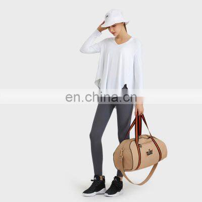 Quick Drying Oversize Yoga Gym Top Women Fitness Sports Long Sleeve T-Shirt Outdoor Activewear Loose Casual Pullover Shirt photo-3