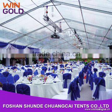 Luxury 500 people clear span structure transparent wedding tent for outdoor wedding