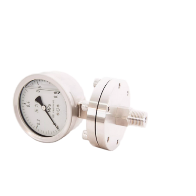 Hastelloy Monel Bile Material PTFE Diaphragm Pressure Gauge SUS316L Isolation Diaphragm 1.6 Level Precision Diaphragm Pressure Gauge SUS316L PTFE Sprayed Isolation Diaphragm 1.6 Level Precision Diaphragm Pressure Gauge Titanium Isolation Diaphragm 1.6 Lev photo-4
